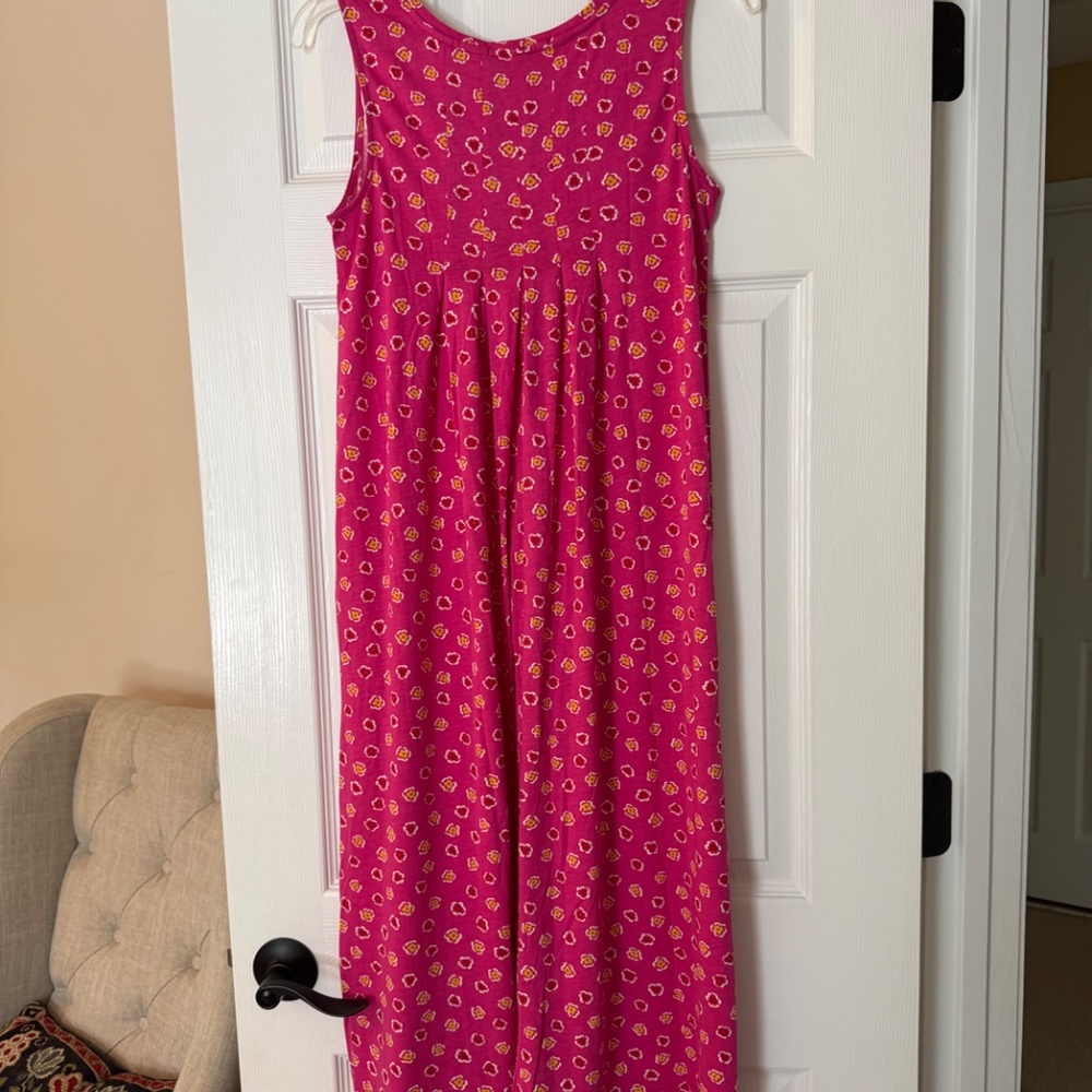 NWT Gudrun Sjödén “Himmel” Dress XS – Organic Cotton/Modal, Pink Floral - Picture 6 of 10